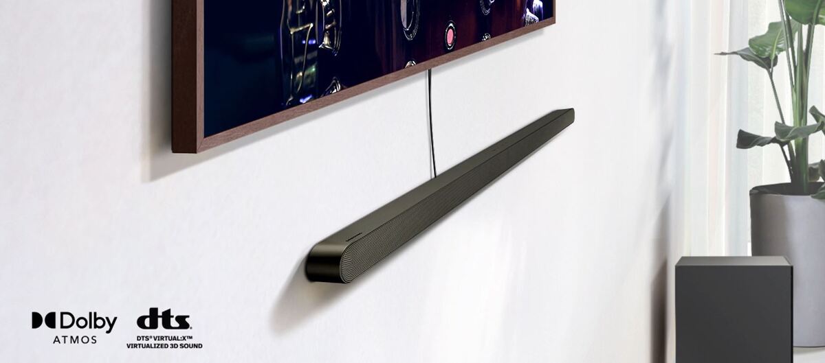 Soundbar Samsung HW-S701D biały wizualizacja działania dźwięku przestrzennego